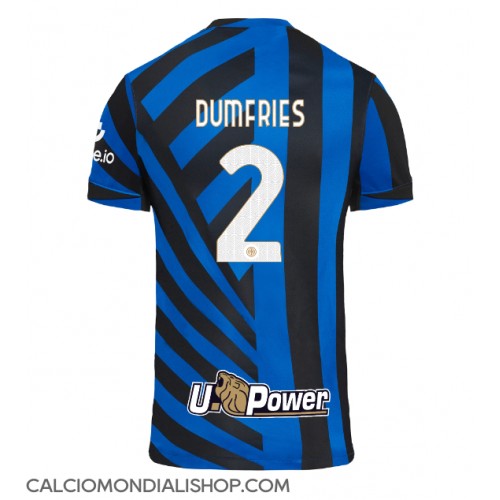 Maglie da calcio Inter Milan Denzel Dumfries #2 Prima Maglia 2024-25 Manica Corta